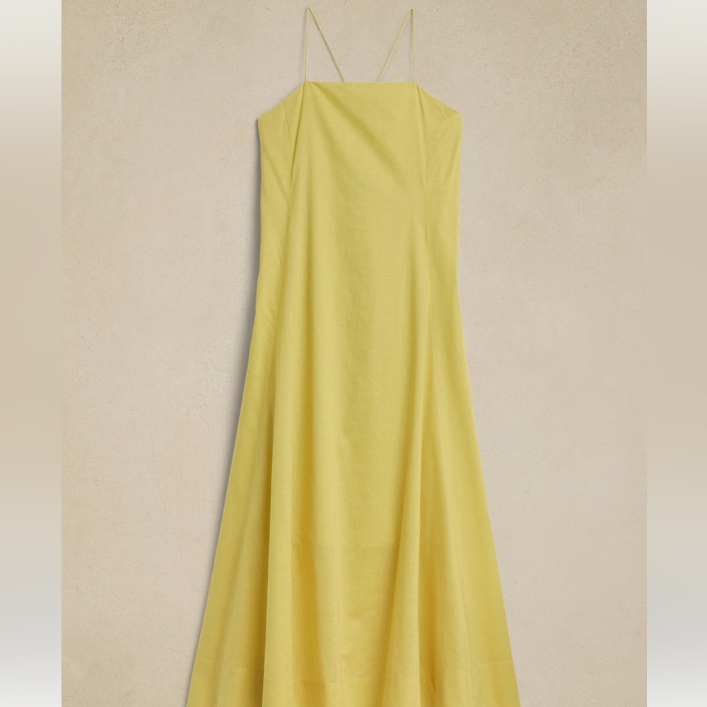 NWT BANANA REPUBLIC SQUARE-NECK MAXI DRESS - Picture 4 of 4